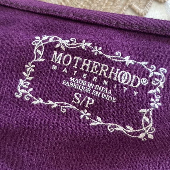 Motherhood Maternity women’s purple nursing dress, bell s/s elastic waist S/P - Picture 7 of 15